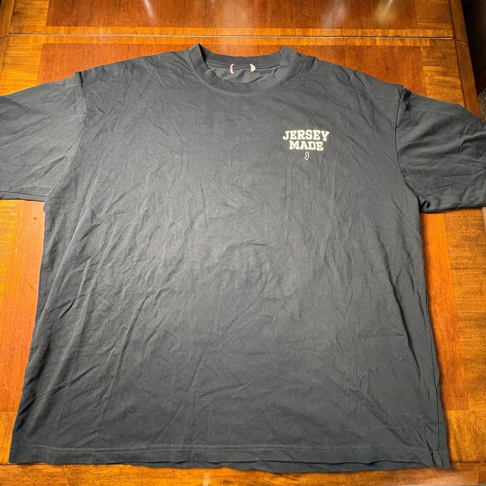 Jersey Made We're From Jersey Baby Black Graphic T-Shirt Oversized